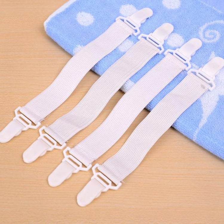 4 PCS  Non Slip Elastic Band Sheet Clips, Sheet Clips