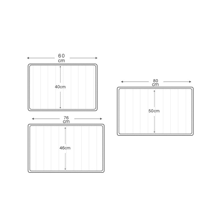 Marine Series Pattern Bathroom Toilet Non-slip Mat Flannel Absorbent Foot Pad, 40x60cm, 46x76cm, 50x80cm