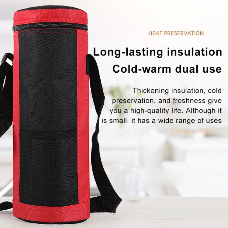 Insulation Pot Cup Set Hot Water Bottle Protective Cover Outdoor Picnic Travel Slung Fresh-keeping Cup Bag, 1.1 - 2L