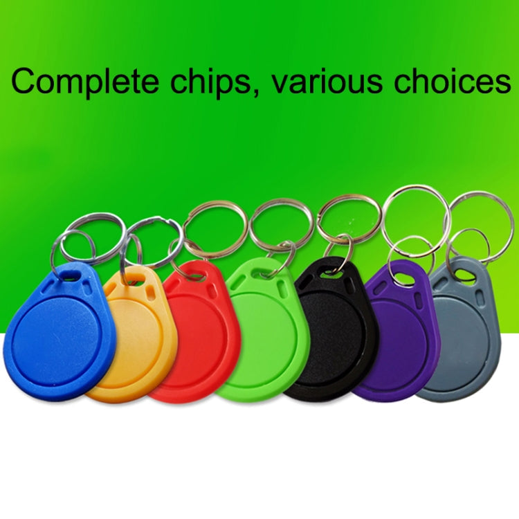 10PCS IC Access Control Card Entree Control M1 Compatibel Fudan Rfid 13.56Mhz Keyfob Sleutelhanger Tag Sleutelhanger(Green)