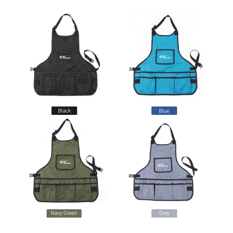 PENGGONG Waterproof Canvas Gardening Apron Tools Bag Electrician Tool Organizer For Toolkit, Black, Grey, ArmyGreen, Blue