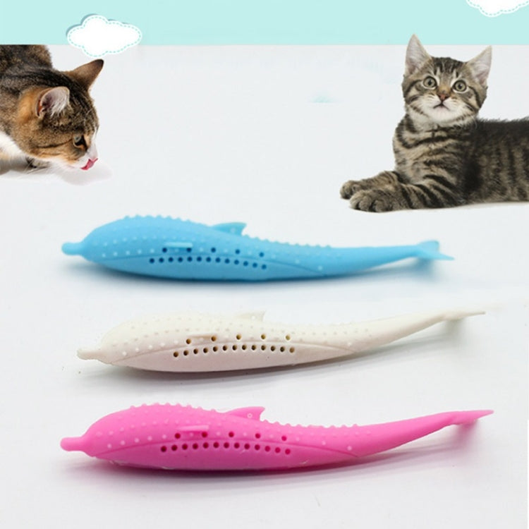 Catnip Cat Teeth Cleaning Silicone Dolphin Toy