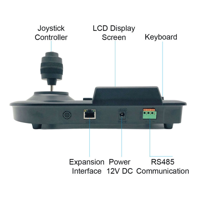 JSK-8003C Monitoring Keyboard PTZ Rocker Ball Camera Keyboard, Specification:3 Axis(US Plug)