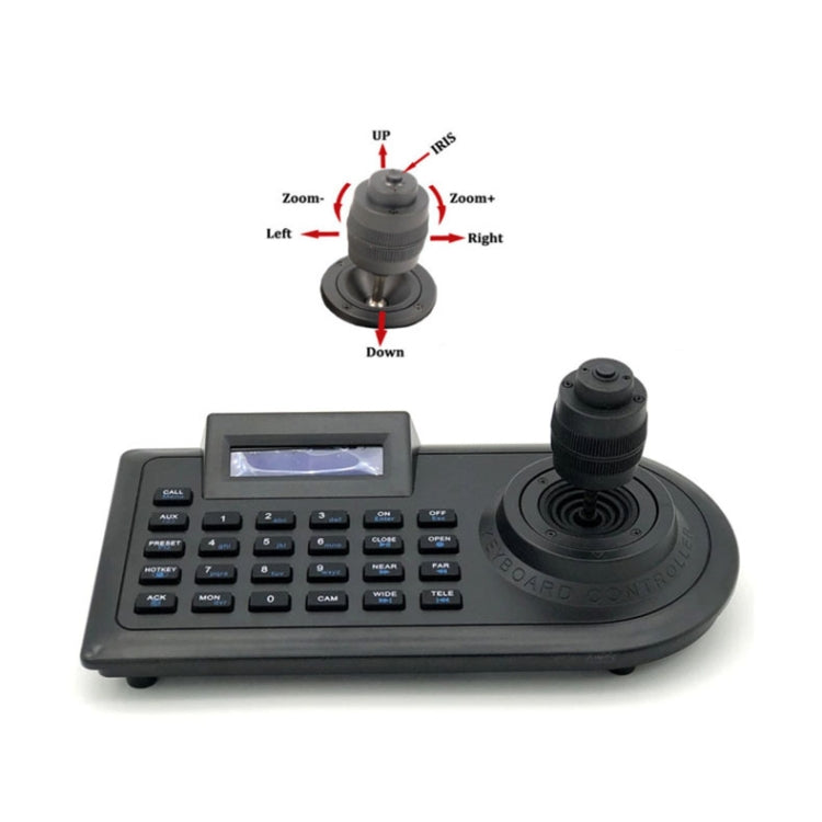 JSK-8003C Monitoring Keyboard PTZ Rocker Ball Camera Keyboard, Specification:4 Axis(US Plug)