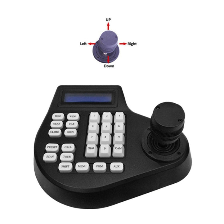 8003H Analog Coaxial Dome Control Keyboard RS485 PTZ, Specification:2 Axis(US Plug)