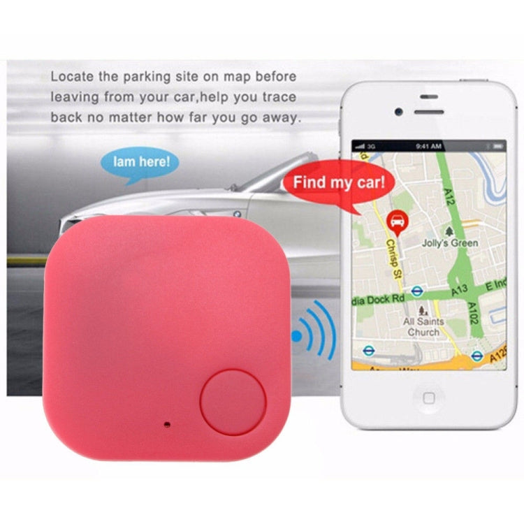 Portable Mini Square Anti Lost Device Smart Bluetooth Remote Anti Theft Keychain Alarm(Blue)