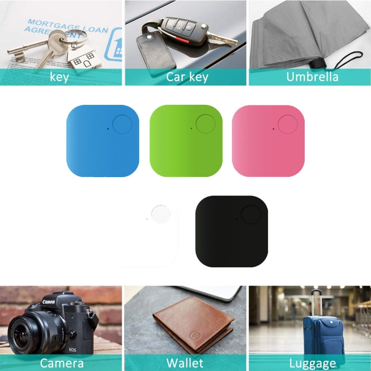 Portable Mini Square Anti Lost Device Smart Bluetooth Remote Anti Theft Keychain Alarm(Blue)