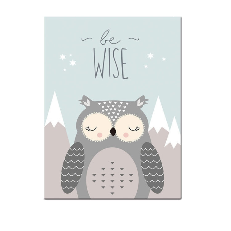 Animal Poster Painting Cartoon Nursery Wall PictureBaby Kids Room Decoration without Frame, 40x50cm
