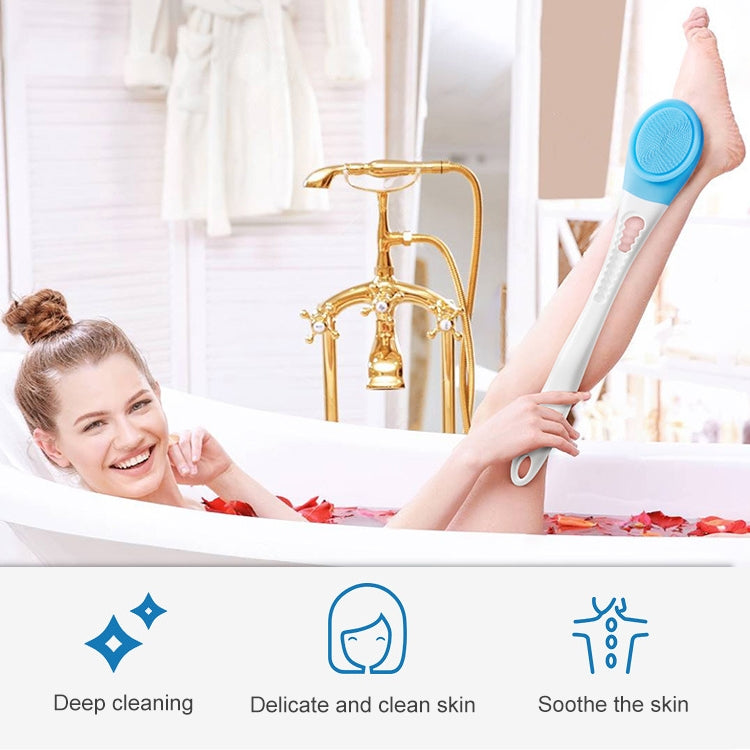 Electric Adjuatable Bath SPA Massage Rub Bath Full Automatic Bath Rub Back Rrush Long Handle Bath Brush, 45.8cmx8.5cmx4cm