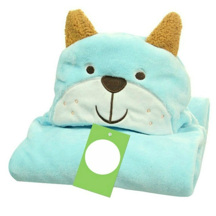 Baby Animal Shape Hooded Cape Bath Towel, 100×75cm