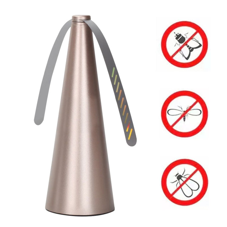 Multifunctional Fan Blade Automatic Fly Catcher Mosquito Repellent Fan, Gold, Black, Silver