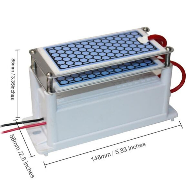 Portable Ceramic Ozone Generator Two Sheets Air Purifier Sterilizing Active Oxygen Purifier, Ceramic Ozone Generator