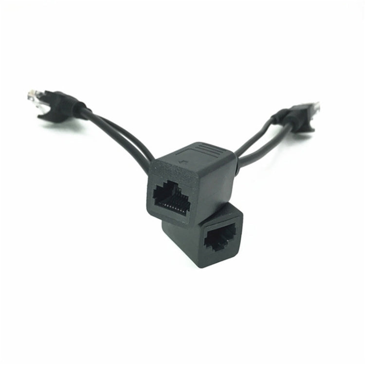 15 PCS POE Split Line Network Camera Power Splitter RJ45 Network Port Power Supply(White)