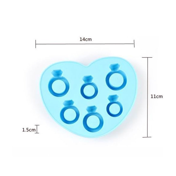Silicone DIY Creative Ring Ice Mold Ice Box, Ring Shape