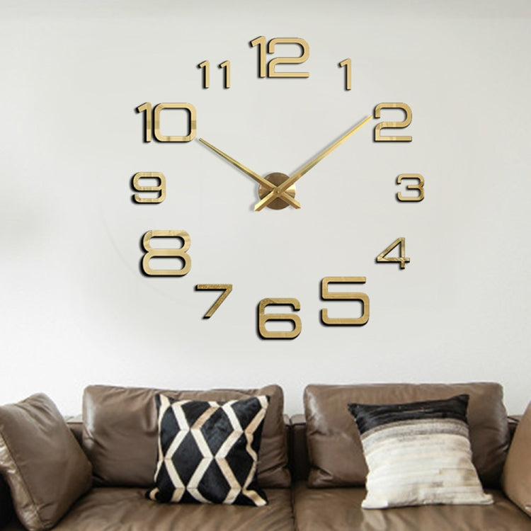 Acrylic Digital Wall Clock Home Living Room Wall Sticker Clock
