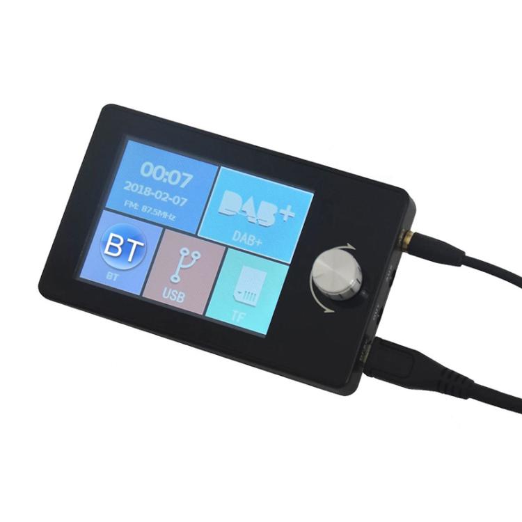 2.8 inch Car DAB+Digital Broadcasting Colorful Screen Receiver FM Forwarding AUX Output, 2.8 inch