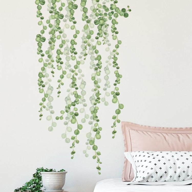 Green Leaf Self-adhesive Removable Wall Stickers, Green Leaf