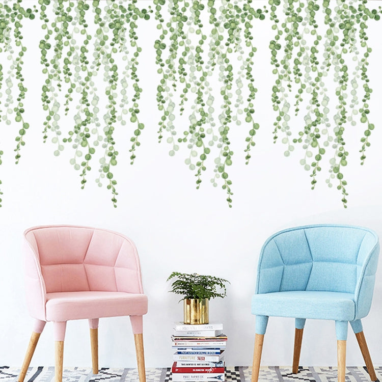 Green Leaf Self-adhesive Removable Wall Stickers, Green Leaf