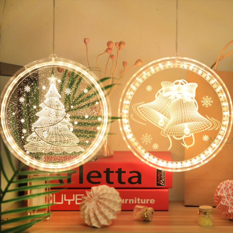 Christmas Decoration Light LED Holiday 3D Hanging Lamp, Battery, USB