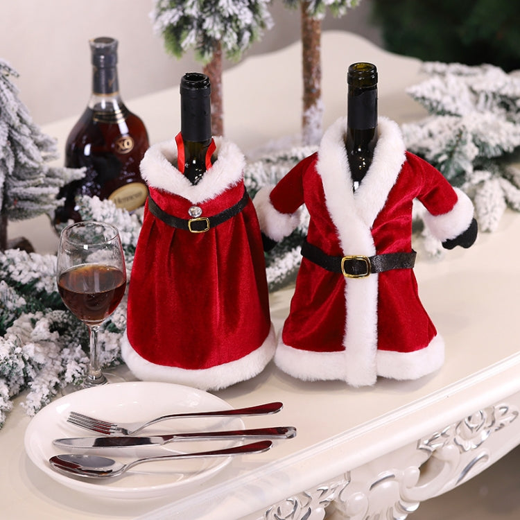 Christmas Red Wine Bottle Cover Wine Bottle Decoration Creative Wine Bag, Skirt, Dress