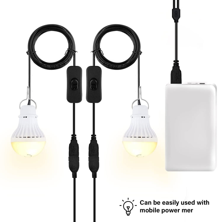 USB Bulb Camping Light Emergency Light, 1 PCS, 2 PCS