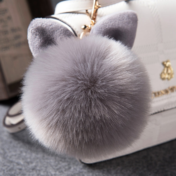 Fur Pom Keychains Fake Rabbit Fur Ball Keychain