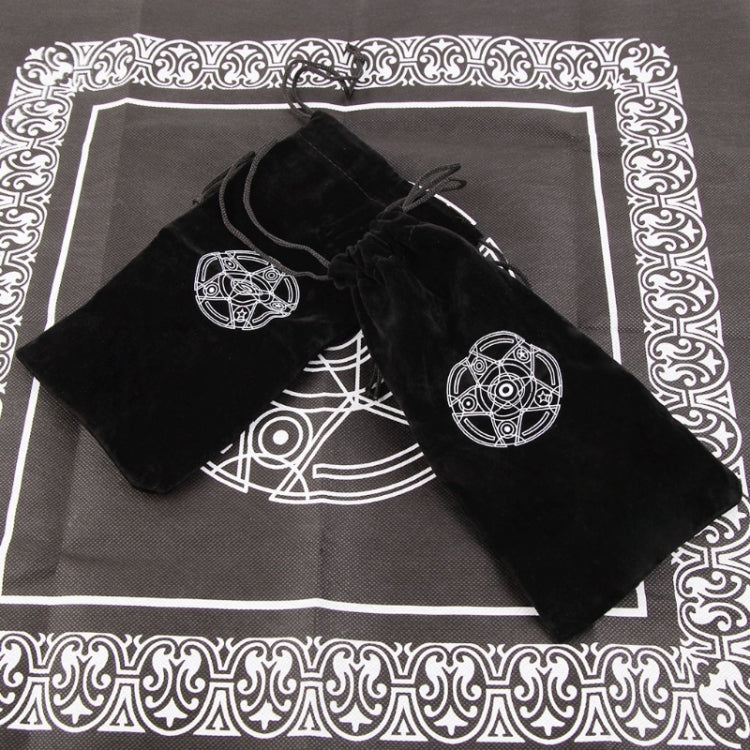 Velvet Pentagram Tarot Card Bag Home Mini Drawstring Package, Drawstring Package