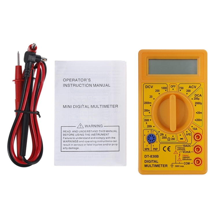DT-830B Handheld Digital Multimeter Ammeter Voltmeter Digital Display Universal Tester Meter