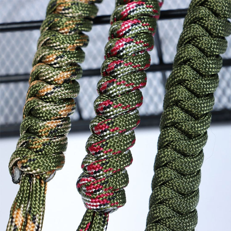 Outdoor Security Protection Black Monkey Fist Steel Ball Bearing Self Defense Lanyard Survival Key Chain(Blue red)