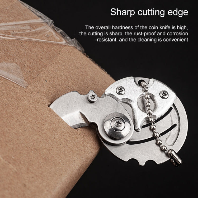Portable Mini Folding Blade Knife Pocket Small Outdoor Military Survival Knifes Keychain Multitool Self Defense(Blue)