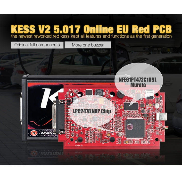V2 V5.017 EU ECM Titanium Winols KTAG 4 LED Online Master Version ECU OBD car / truck Programmer tool, Car / Truck Programmer Tool