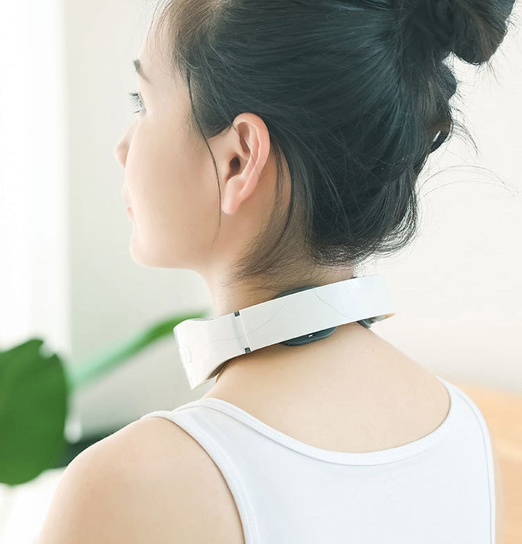 Cervical Massager Electromagnetic Pulse Heating Neck Protector, Battery, Charging, Charging Remote Heating