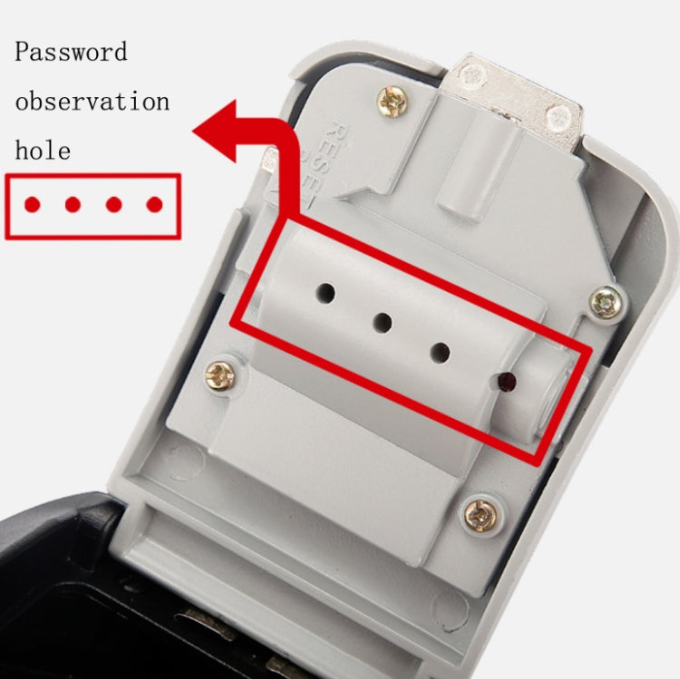 Wall-Mounted Key Code Box Construction Site Home Decoration Four-Digit Code Lock Key Box(Orange)