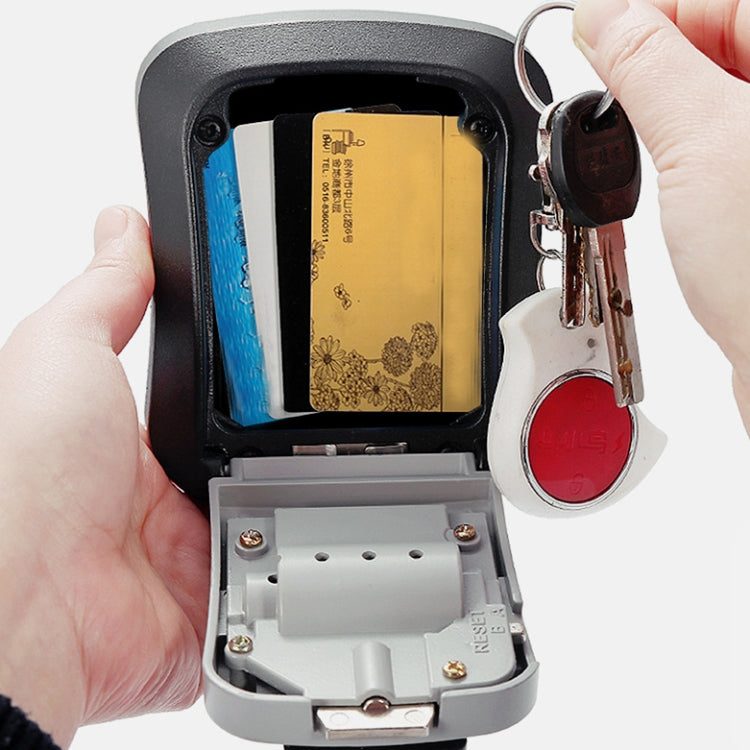 Wall-Mounted Key Code Box Construction Site Home Decoration Four-Digit Code Lock Key Box(Red)