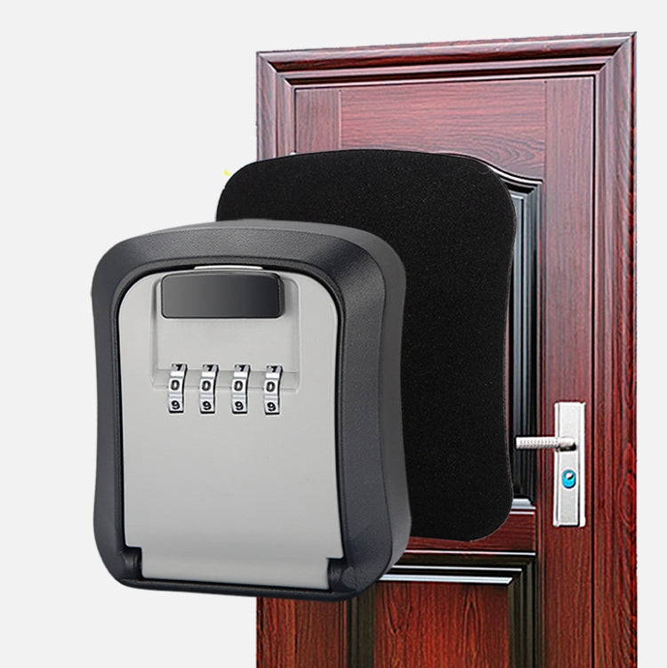 Wall-Mounted Key Code Box Construction Site Home Decoration Four-Digit Code Lock Key Box(Green)