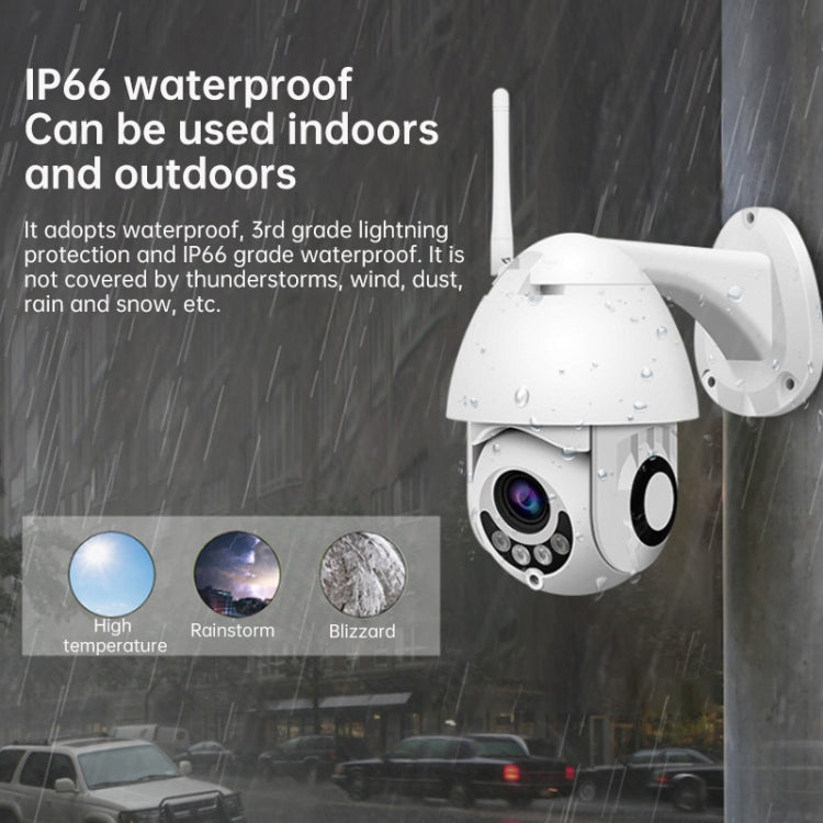 OU-A1IN PTZ Control 355 Degree Rotation Infrared WiFi Smart Dome Camera, Two-Way Voice Intercom Monitor(US Plug)