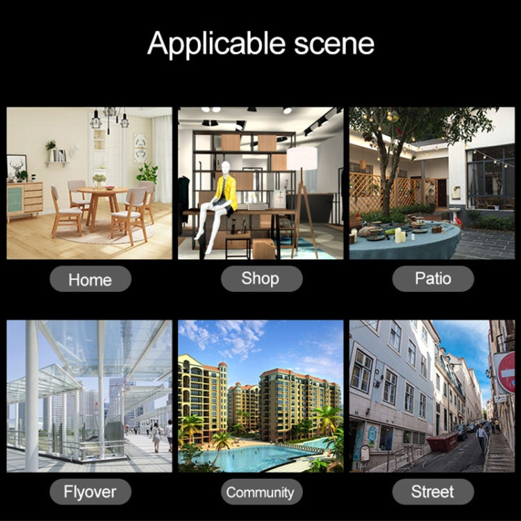 OU-A1IN PTZ Control 355 Degree Rotation Infrared WiFi Smart Dome Camera, Two-Way Voice Intercom Monitor(UK Plug)