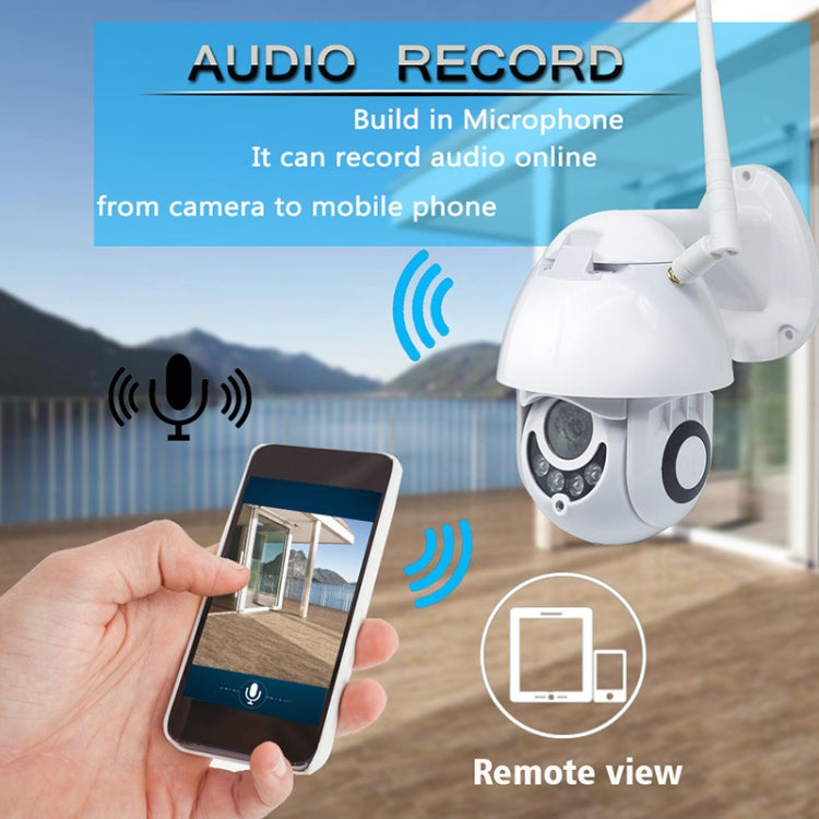 OU-A1IN PTZ Control 355 Degree Rotation Infrared WiFi Smart Dome Camera, Two-Way Voice Intercom Monitor(UK Plug)