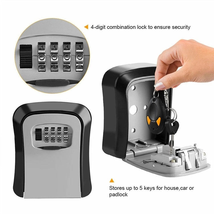 HG2 Arc Wall Mounted Password Key Box(Red)