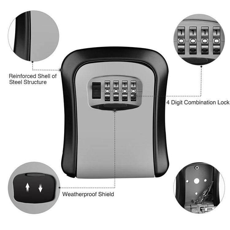 HG2 Arc Wall Mounted Password Key Box(Blue)