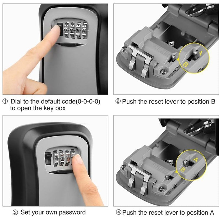 HG2 Arc Wall Mounted Password Key Box(Yellow)