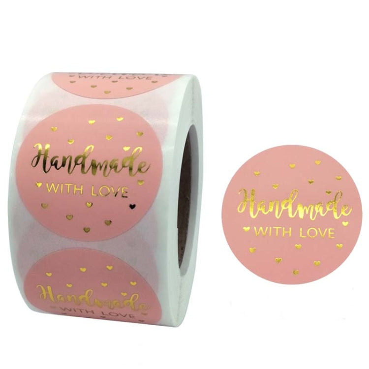 Roll Pink Hot Stamping Thank You Sticker Self-Adhesive Film Sticker  Envelope/Holiday Gift Decoration, C-06-38, C-07-38, C-08-38, C-09-38