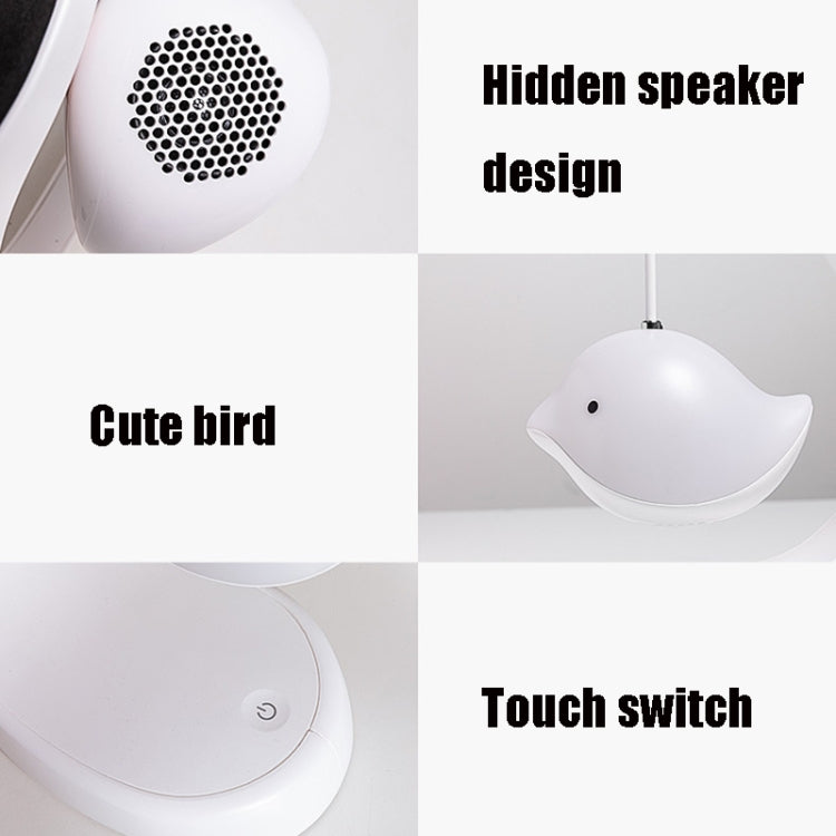 Bird Speaker Night Light Bedroom Bedside Music Desk Lamp, Basic, Bluetooth