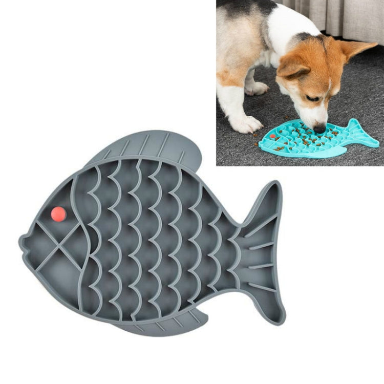 Pet Cats and Dogs Silicone Slow Food Mat Anti-choke Bowl, Fish Type, Flower Type, Claw Type
