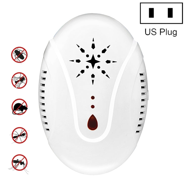 DC-9007 Ultrasonic Mosquito Repellent Portable Insect Repellent, US Plug, UK Plug, EU Plug
