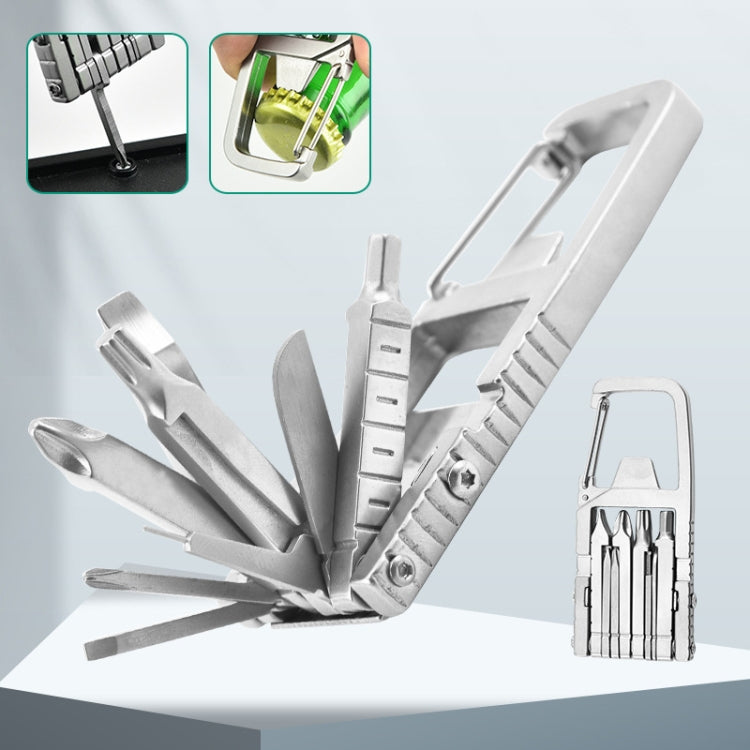 13 In 1 Multifunctional Stainless Steel Combination Batch Head Small Tool Foldable Outdoor Emergency Tool, 13 In 1