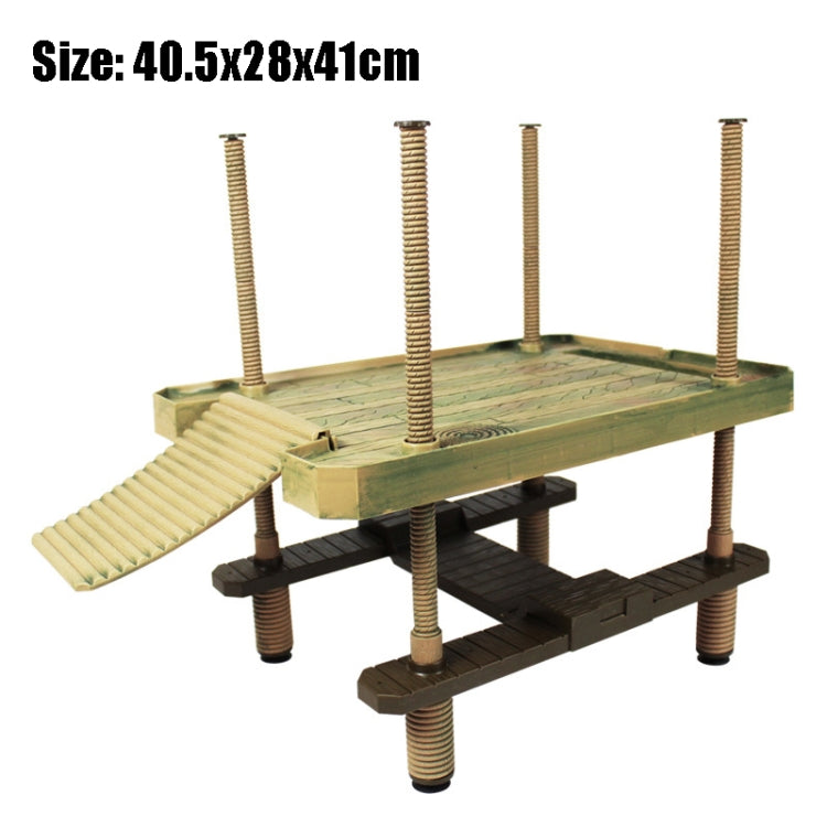 Large Amusement Park Turtle Sunbathing Platform Floating Island Turtle Tank Tandscape, Large