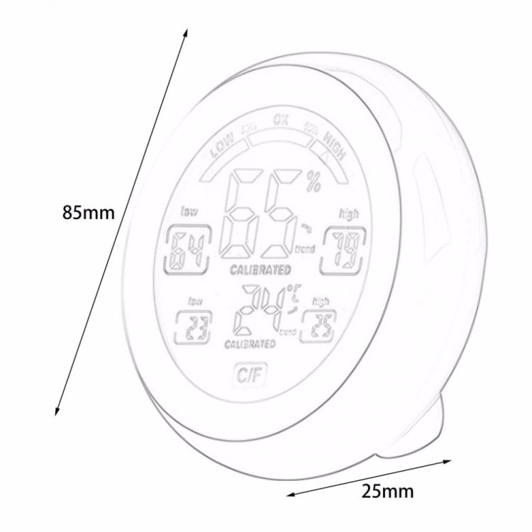 TS-S93 Multifunctional Digital Thermometer Hygrometer Temperature Humidity Meter, Max Min Value Trend Display C/Funit