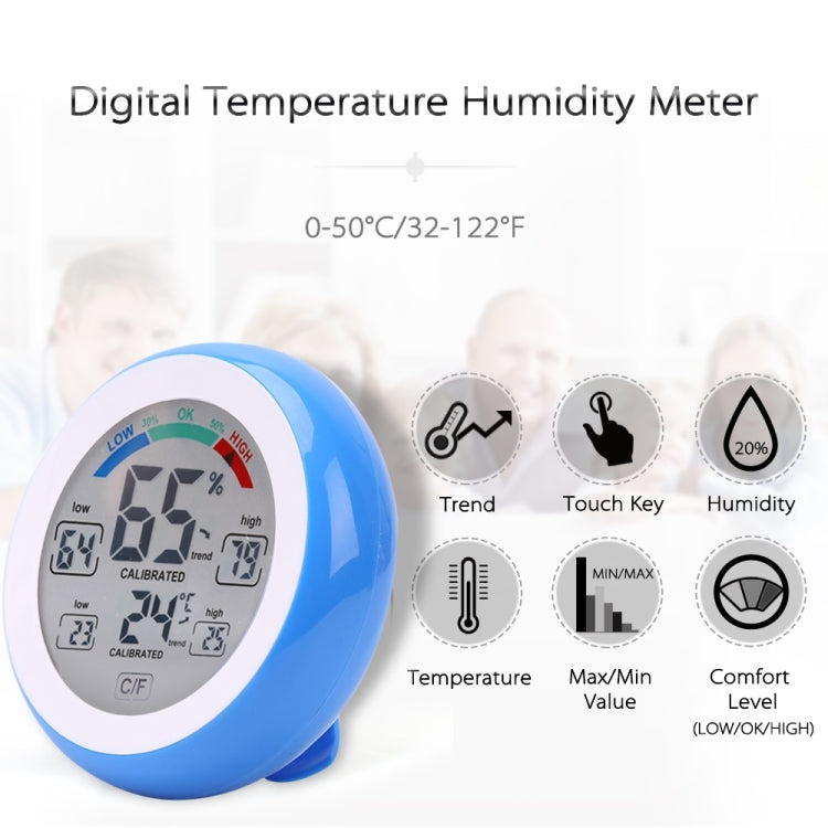 TS-S93 Multifunctional Digital Thermometer Hygrometer Temperature Humidity Meter, Max Min Value Trend Display C/Funit