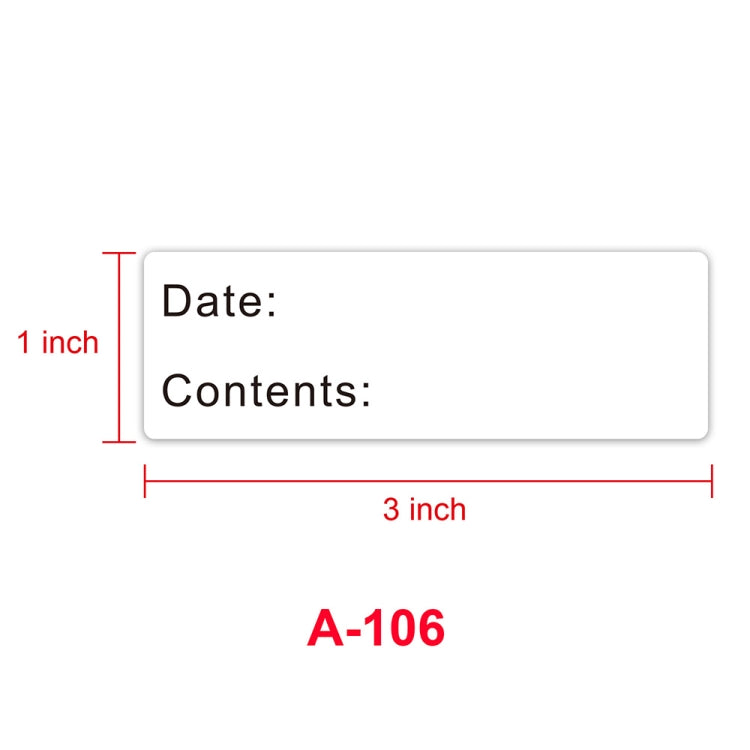 10 PCS Roll Home Kitchen Food Marking Date Sticker Label, 1 x 3 inch